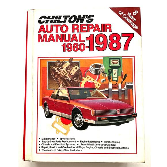 Chilton’s Auto Repair Manual 1980-1987 Vintage Book - Picture 1 of 6